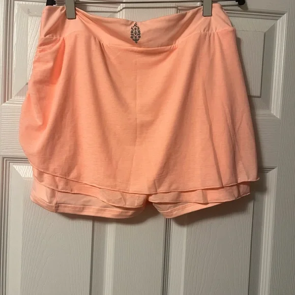 Free People/ FP Movement Little Bit of Love Skort Pastel Peach Size XL - Picture 6 of 8